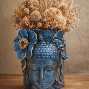 Vase Bouddha Bleu Azur