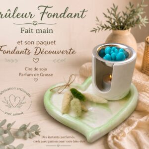 Brûleur à fondants fait main avec 5 fondants decouverte