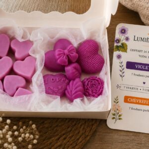 Coffret 14 fondants parfumés – Violette & Chèvrefeuille