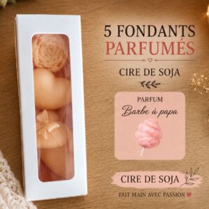 Box de 5 gros fondants parfumés – Barbe à Papa