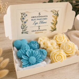 Box de 10 fondants parfumés – Lys Blanc & Mimosa